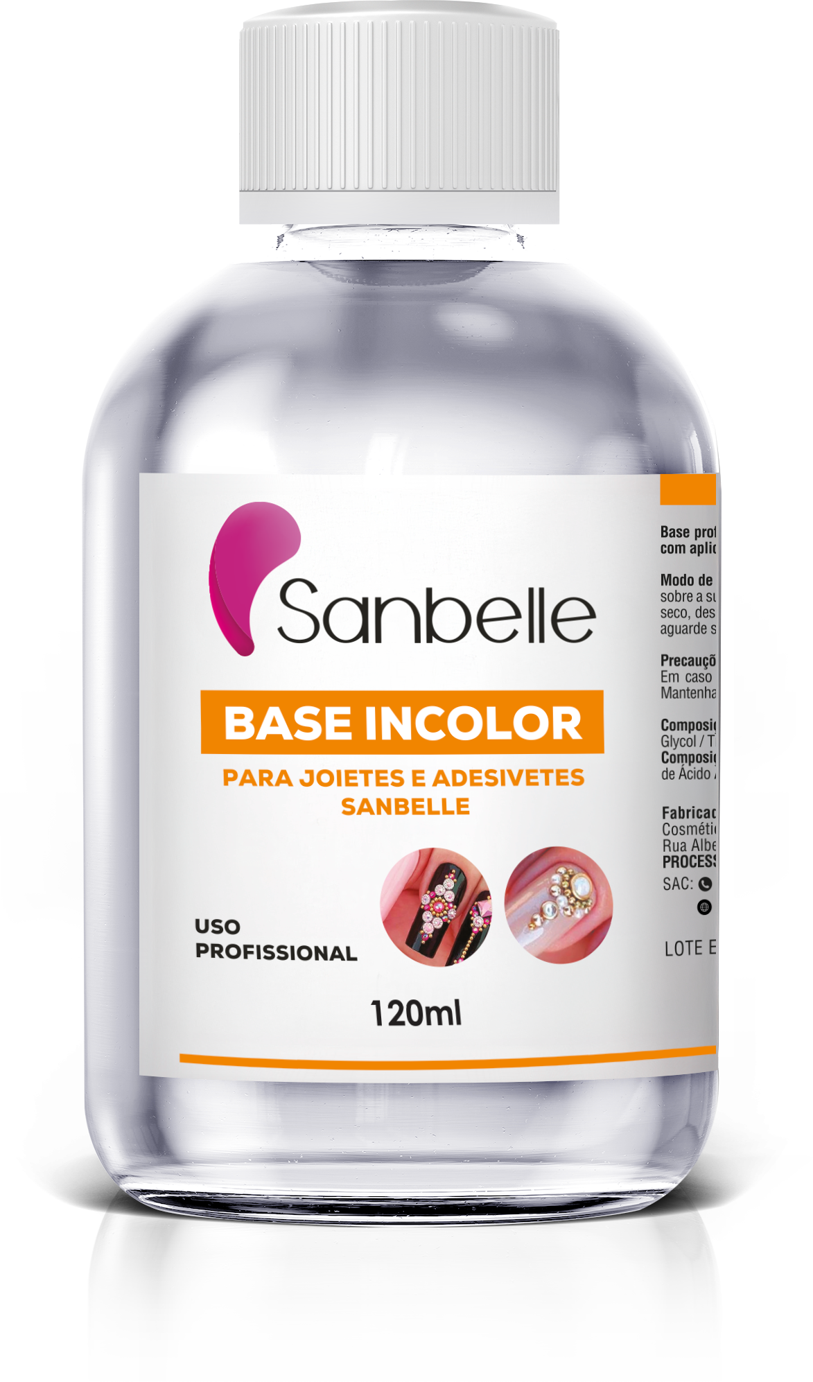 Base Incolor para Joietes e Adesivetes Sanbelle 120ml